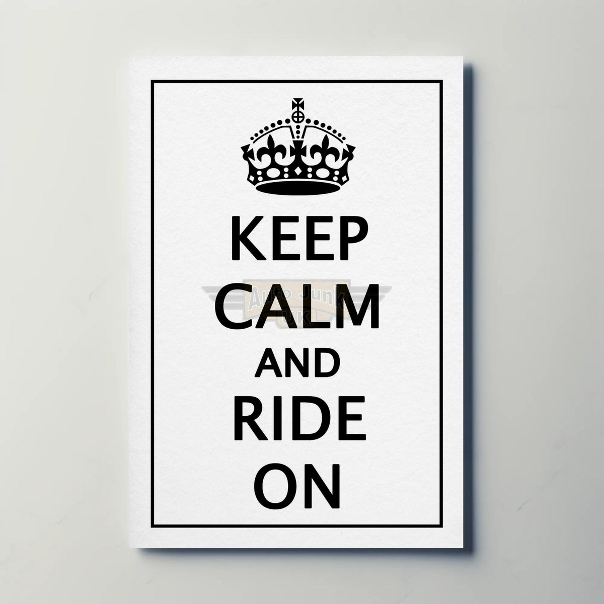 Keep Calm and Ride On Paper Poster