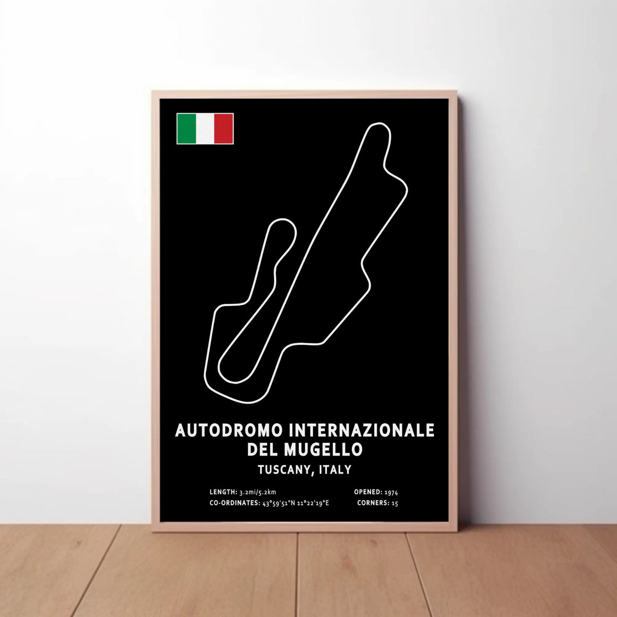 Autodromo Nazionale del Mugello Circuit Paper Poster