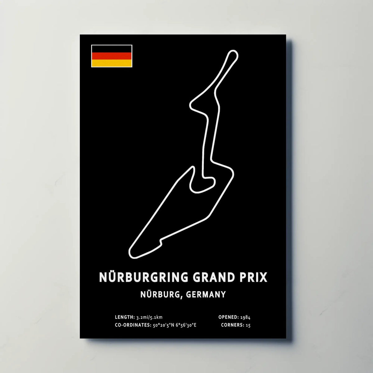 Nurburgring GP Circuit Paper Poster