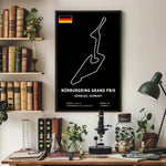 Nurburgring GP Circuit Paper Poster