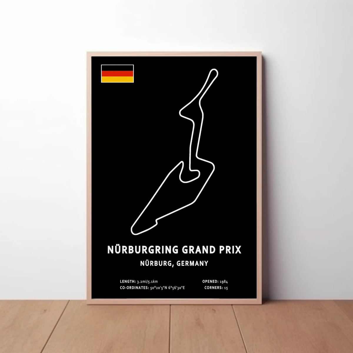 Nurburgring GP Circuit Paper Poster