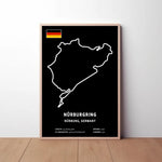 Nurburgring Circuit Paper Poster