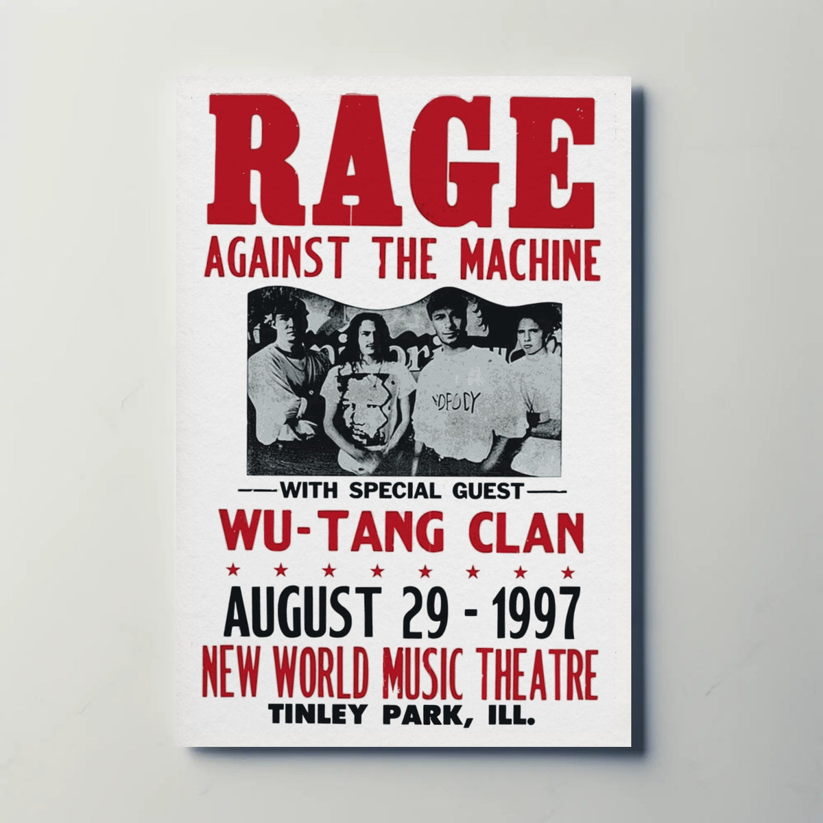 Rage Against The Machine Paper Poster