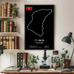 Isle of Man TT Circuit Paper Poster