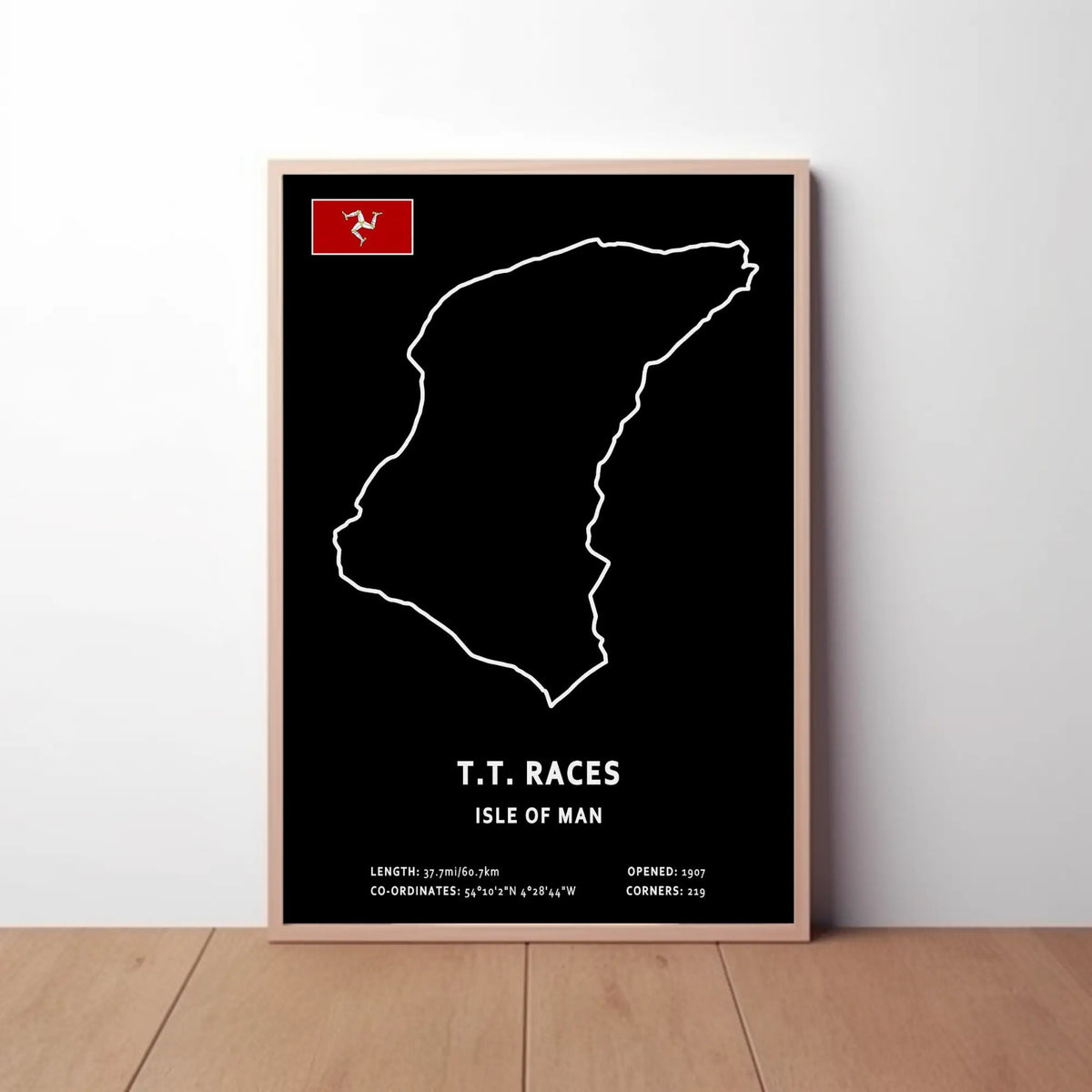 Isle of Man TT Circuit Paper Poster