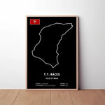 Isle of Man TT Circuit Paper Poster