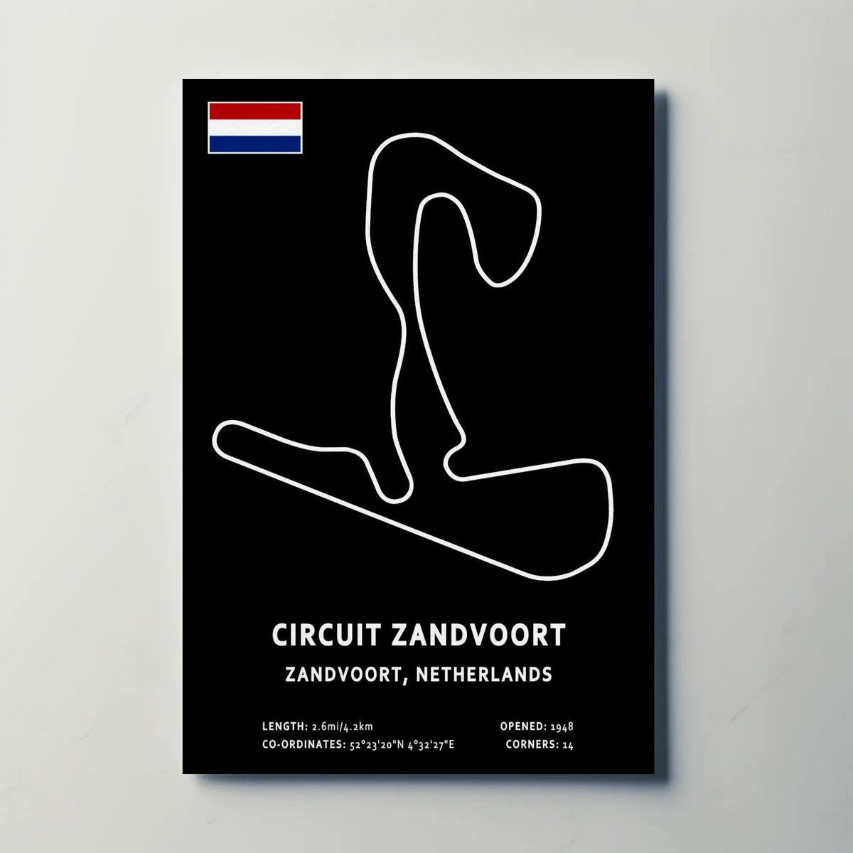 Circuit Zandvoort Paper Poster