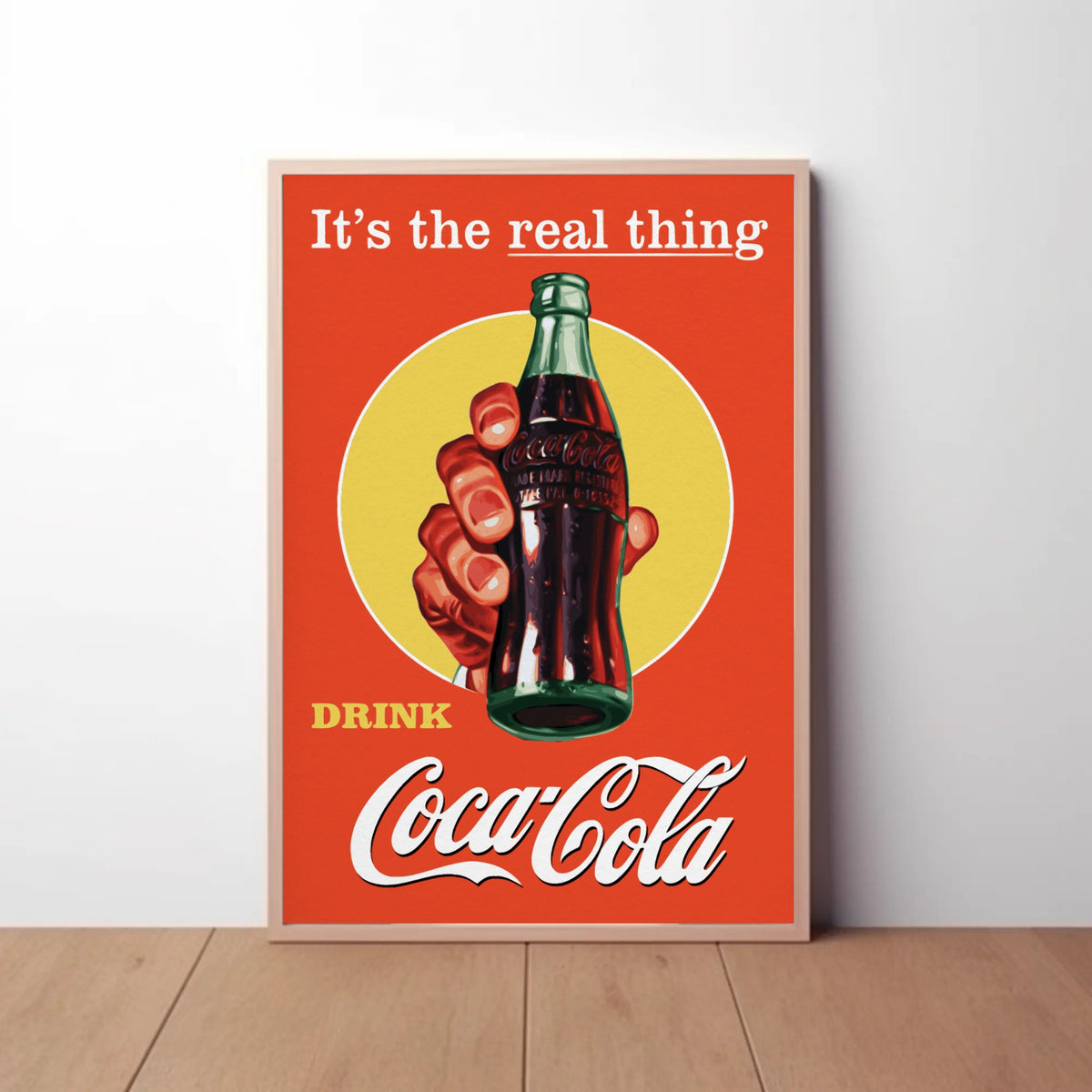 Coca Cola The Real Thing Paper Poster