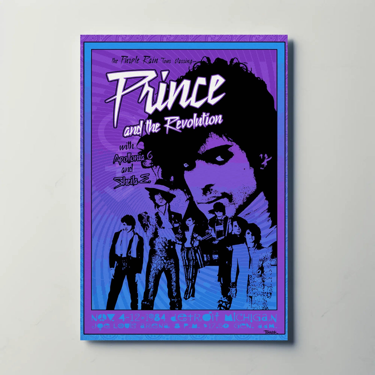 Prince Purple Rain Paper Poster