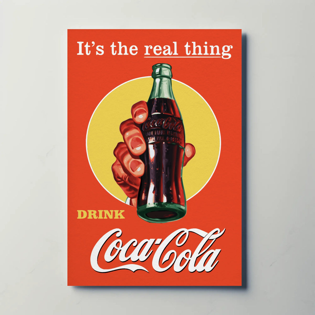 Coca Cola The Real Thing Paper Poster