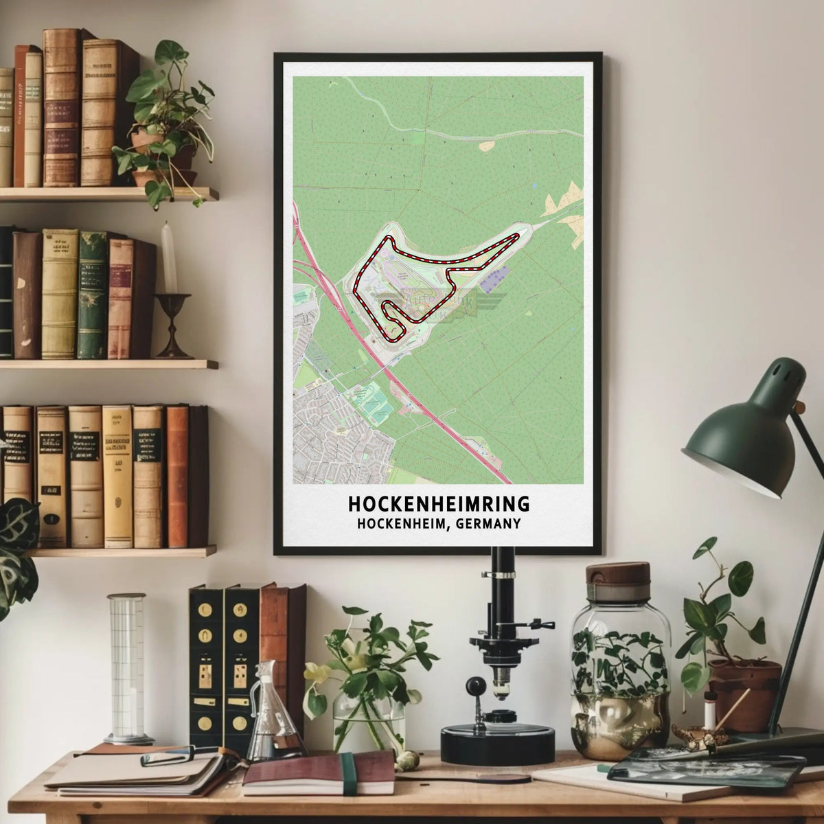 Hockenheimring Circuit Map Paper Poster