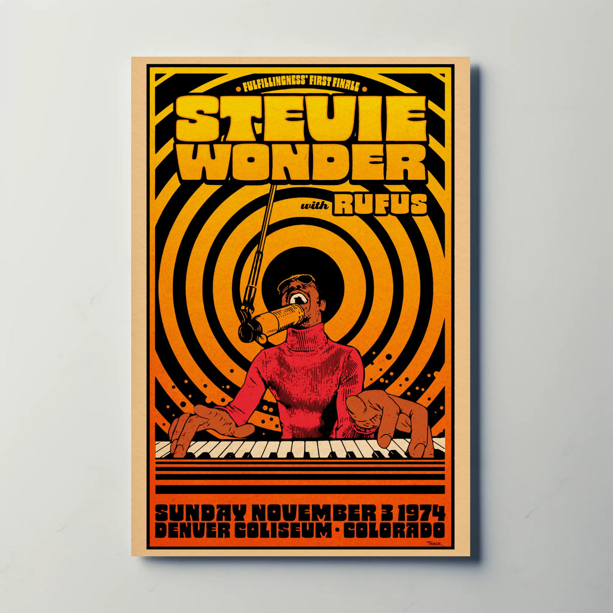 Stevie Wonder Paper Poster