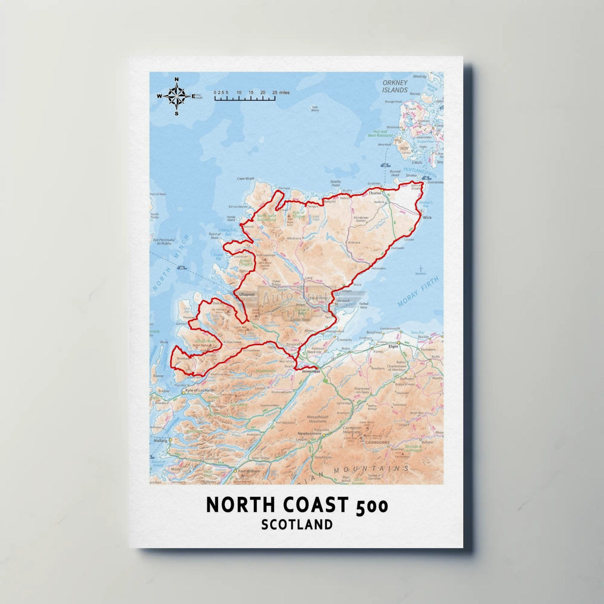 North Coast 500 (NC500) Paper Poster