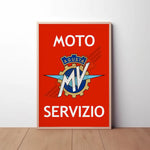 MV Agusta Servizio Paper Poster