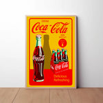 Coca Cola in Bottles Paper Poster