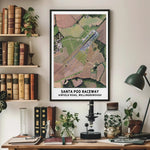 Santa Pod Drag Strip Aerial Imagery Paper Poster