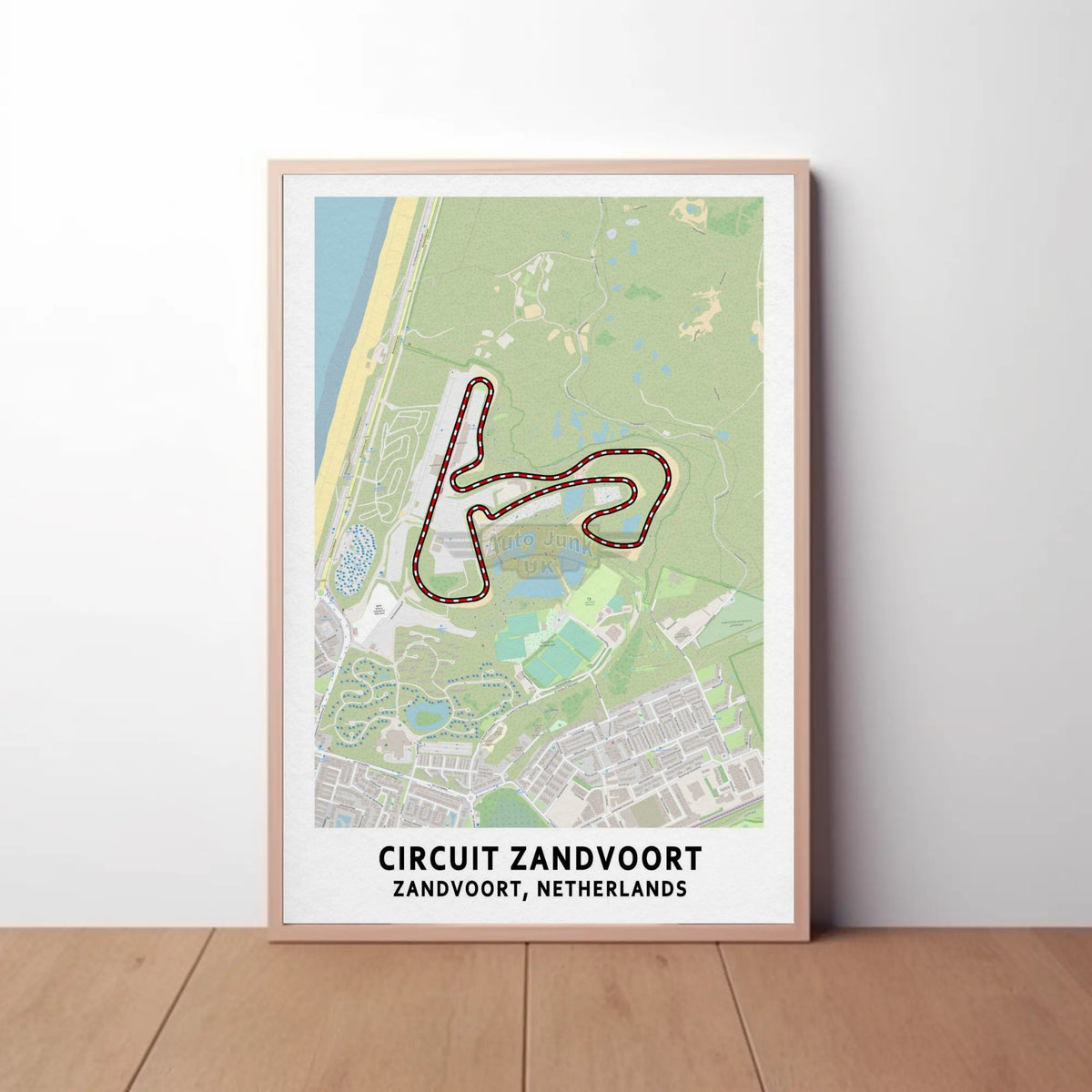 Circuit Zandvoort Map Paper Poster