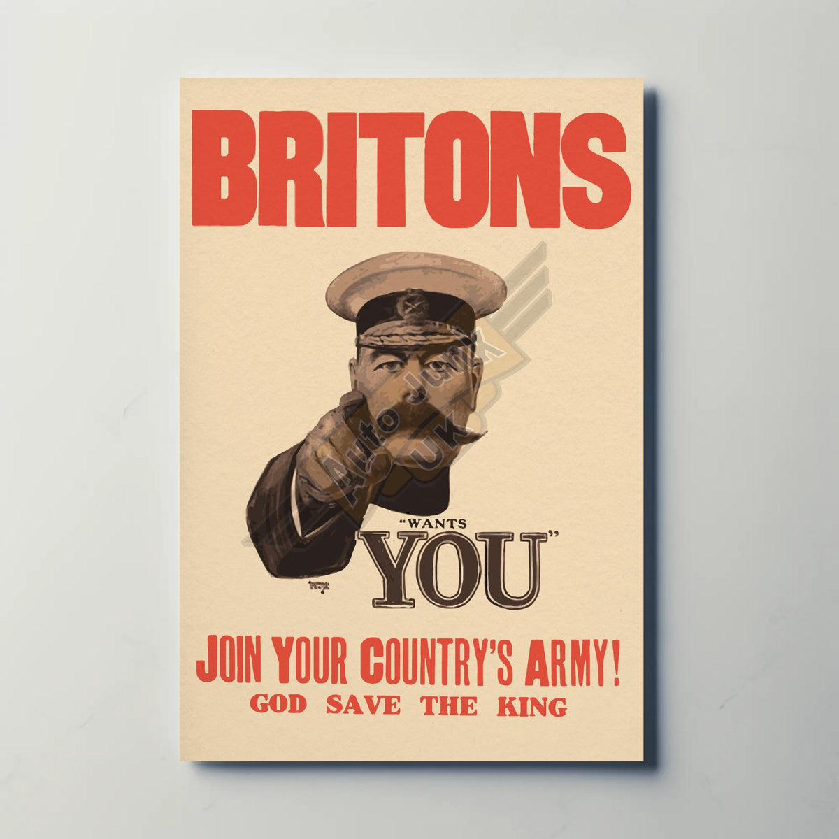 Britons We Want You Lord Kitchener WW1 Metal Sign