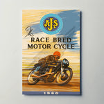 AJS Race Bred Paper Poster