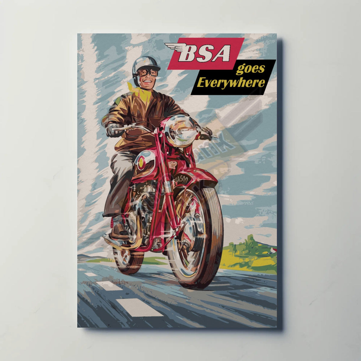 BSA Goes Everywhere Paper Poster