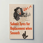 Submit Tyres for Replacement Metal Sign
