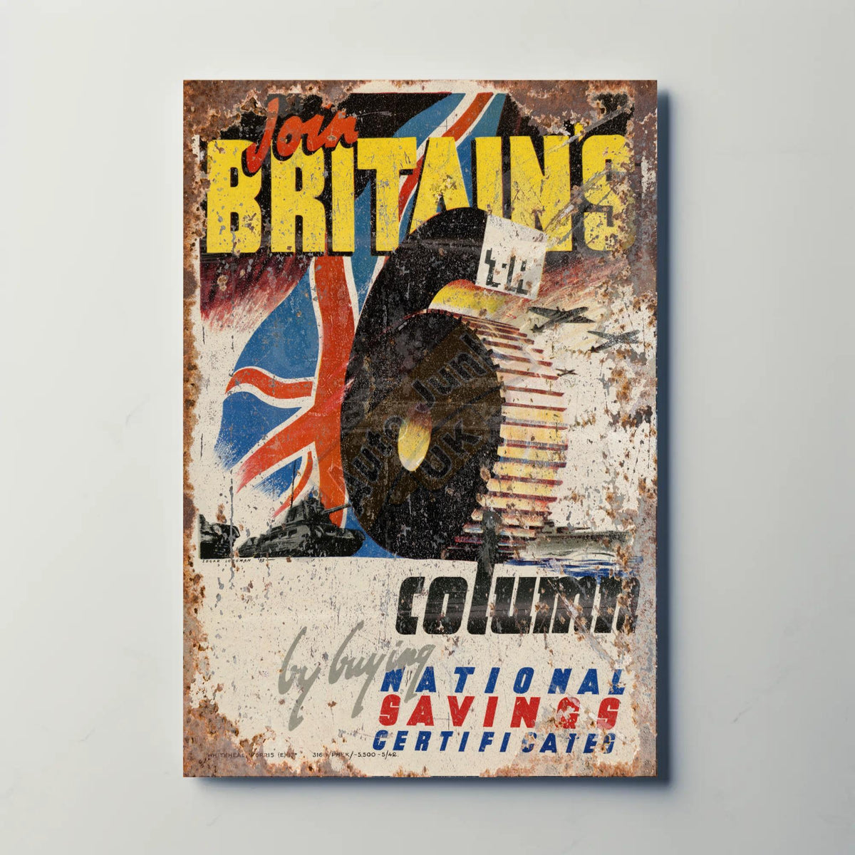 Join Britain's 6th Column Metal Sign