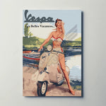 Vespa Paper Poster