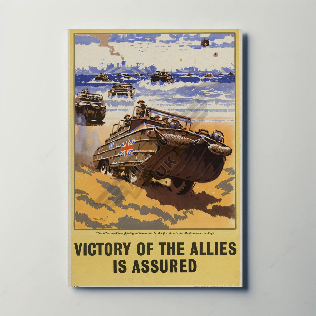 Victory of The Allies is Assured Metal Sign