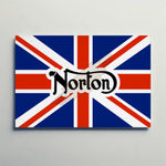Norton Union Jack Paper Poster
