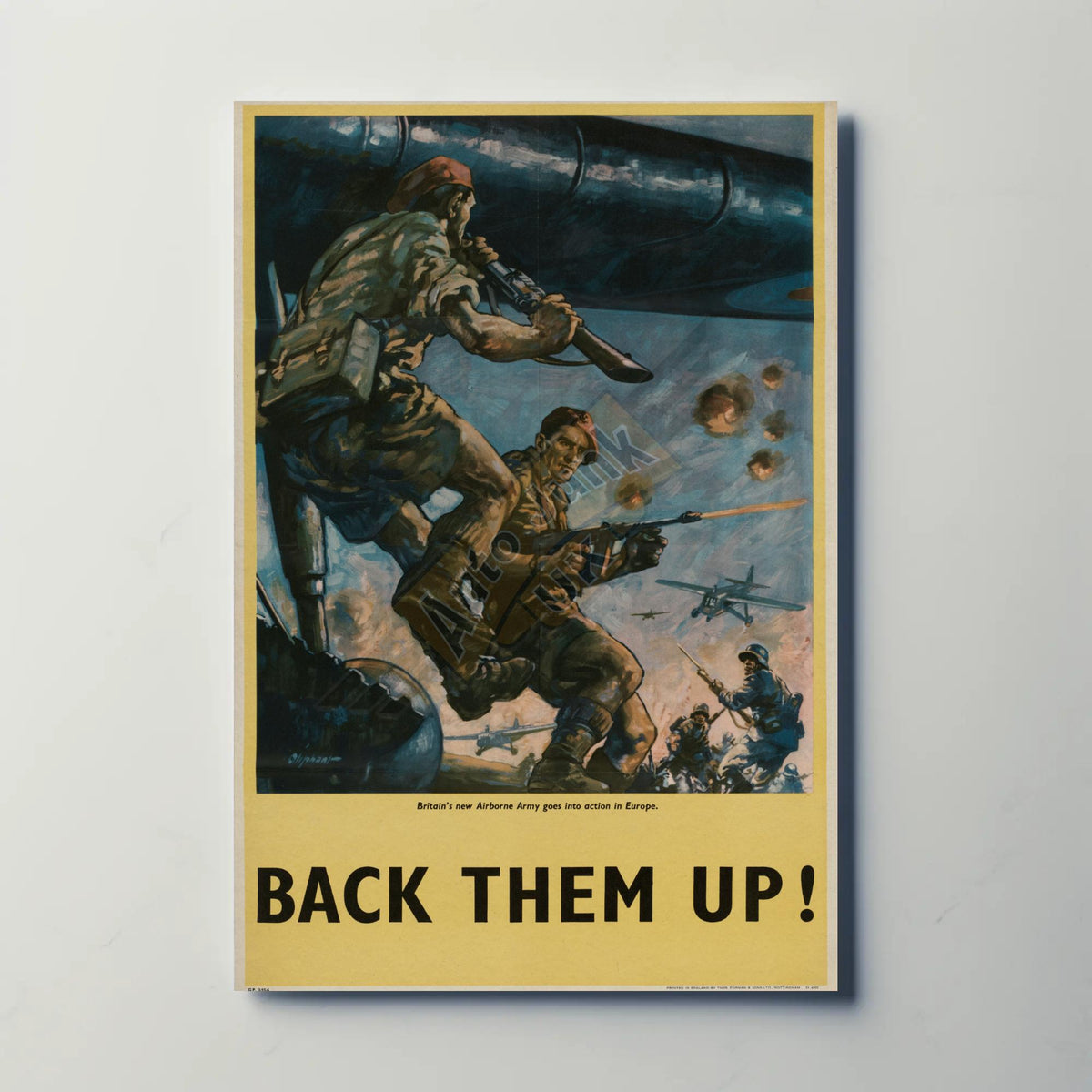 Back Them Up Metal Sign