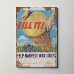 Help Harvest War Crops WW2 Metal Sign