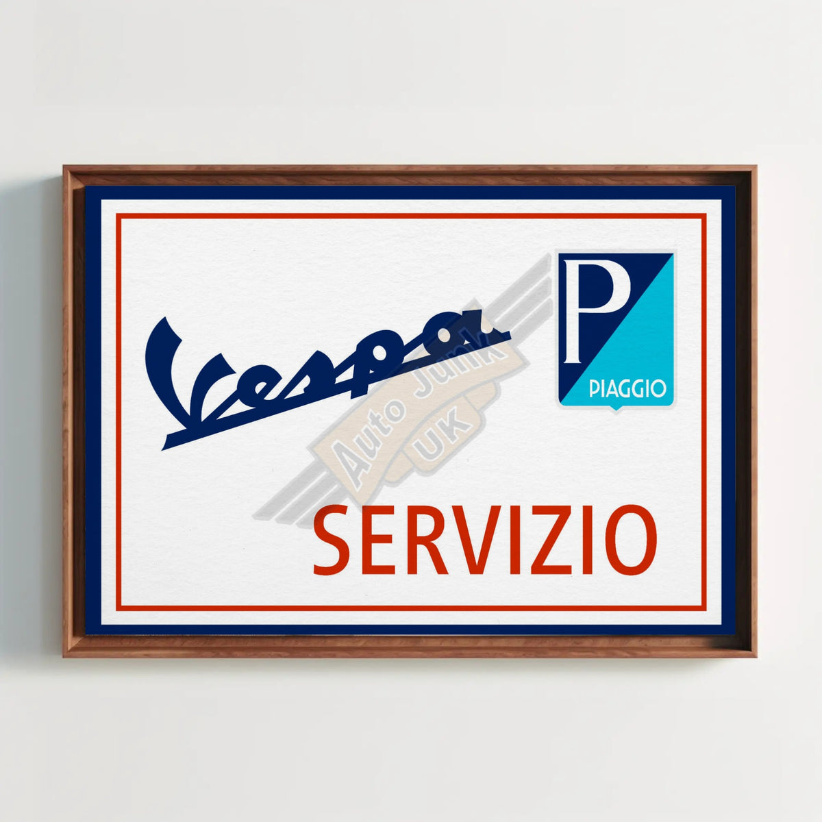 Vespa Servizio Paper Poster