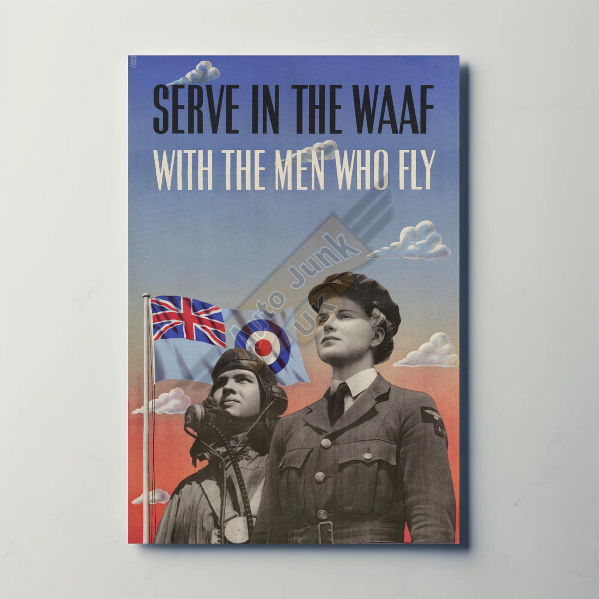 Serve in the WAAF Metal Sign