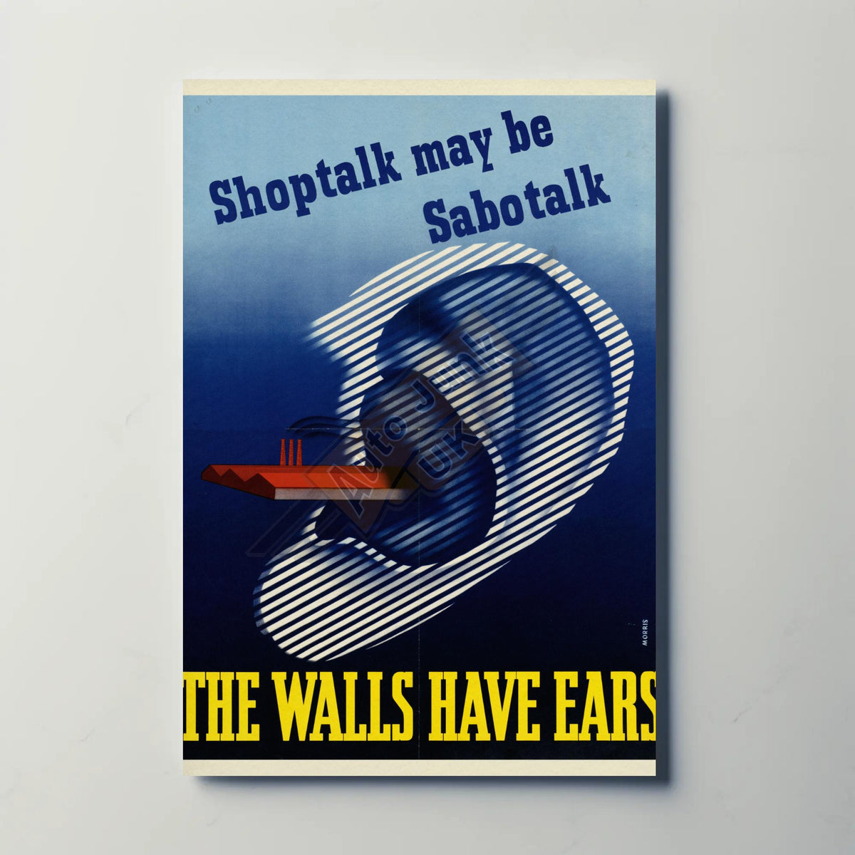 Shoptalk may be Sabotalk Metal Sign