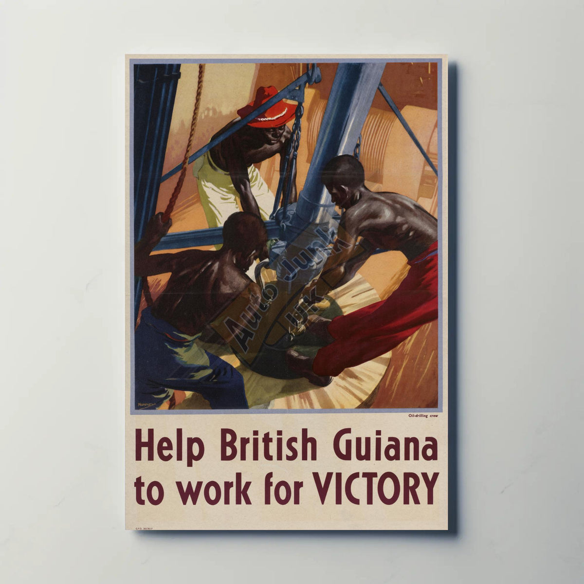 Help British Guiana Metal Sign