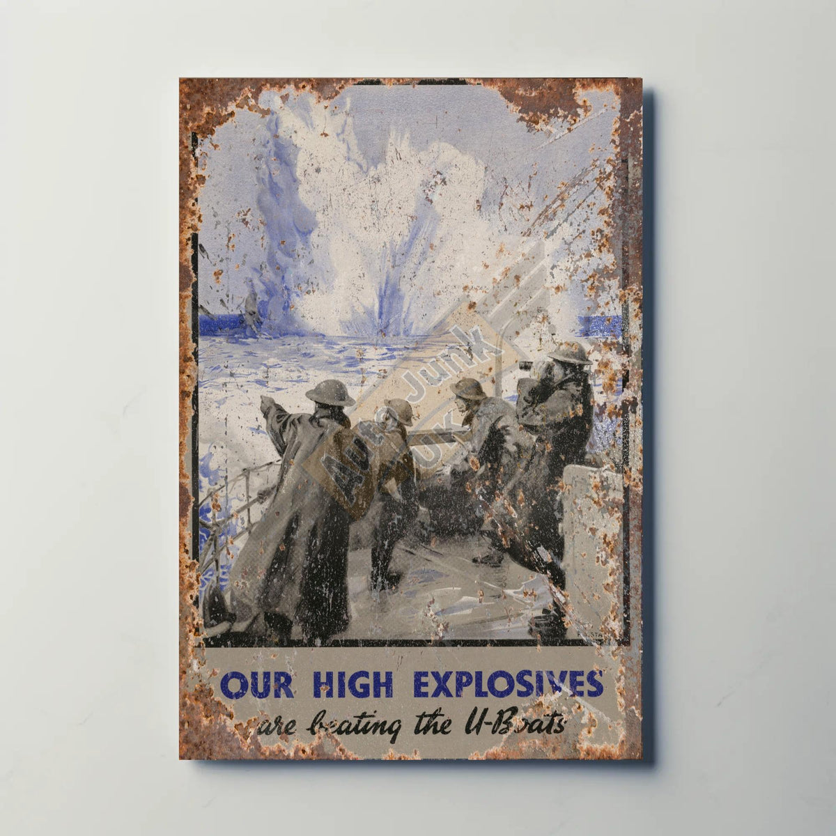 Our High Explosives Metal Sign