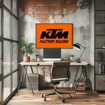 KTM Factory Racing Paper Poster