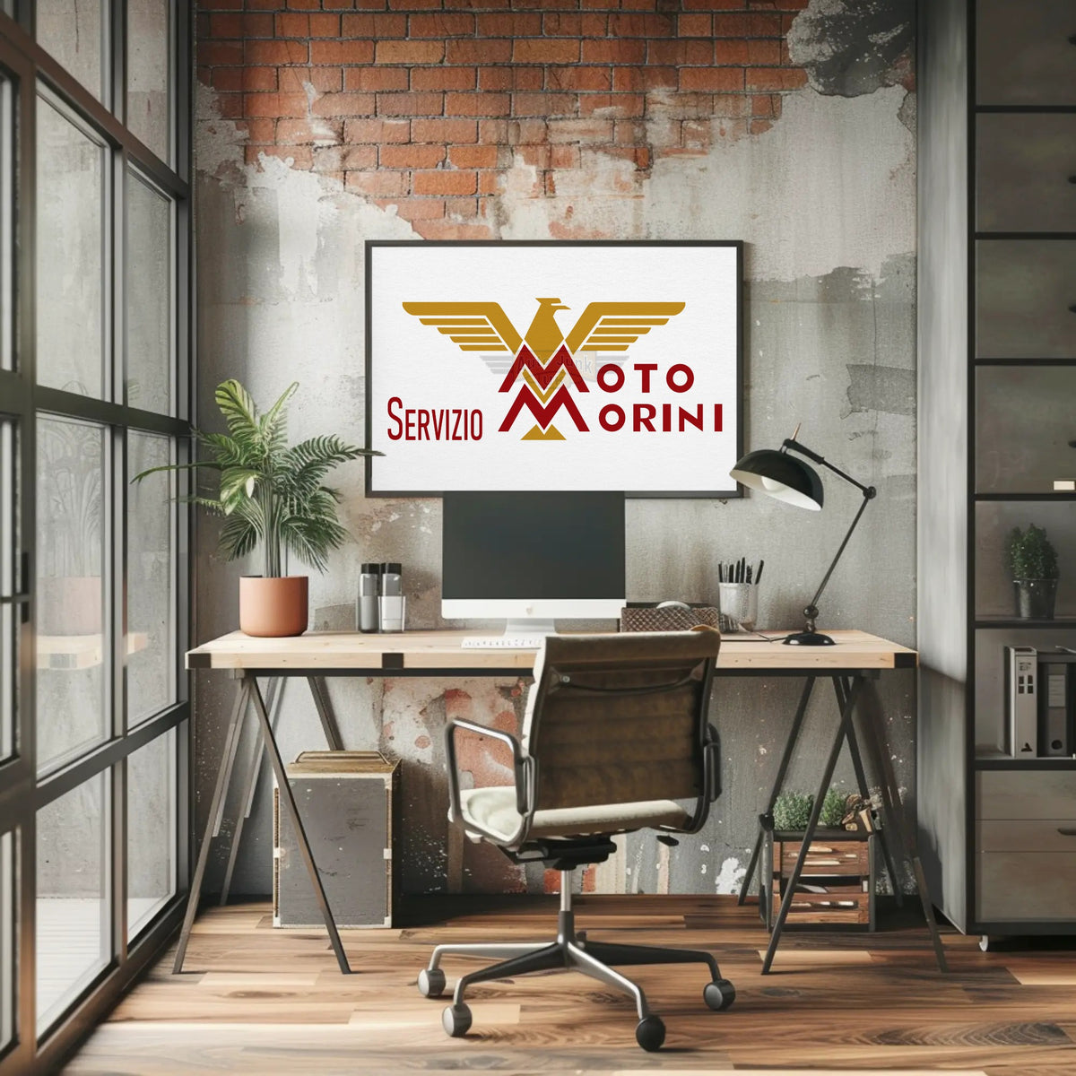 Moto Morini Paper Poster