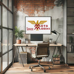 Moto Morini Paper Poster