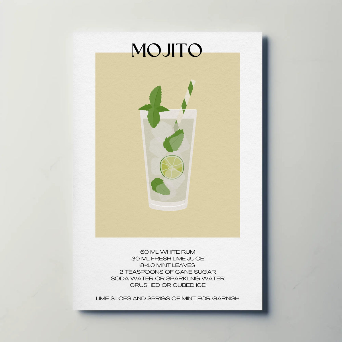 Mojito Paper Poster