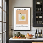 Gin & Tonic Paper Poster