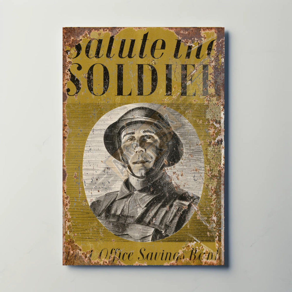 Salute the Soldier Metal Sign