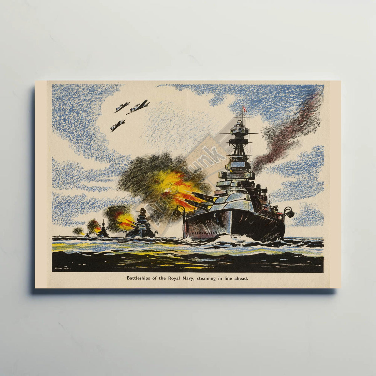 Battleships of the Royal Navy Metal Sign