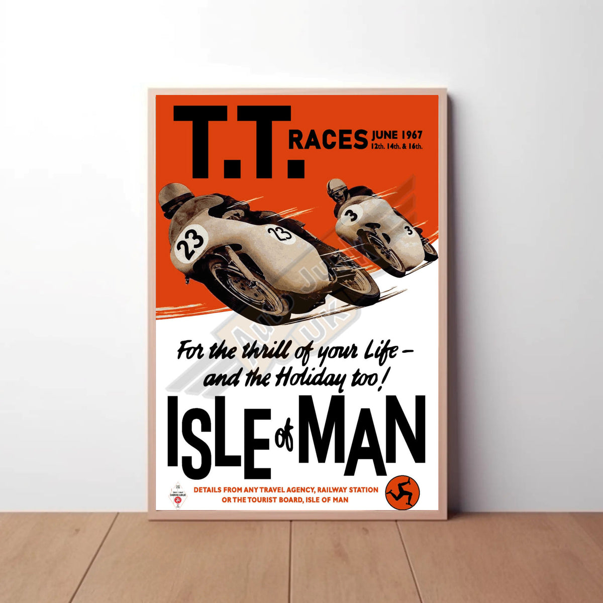 Isle of Man TT 1967 Paper Poster