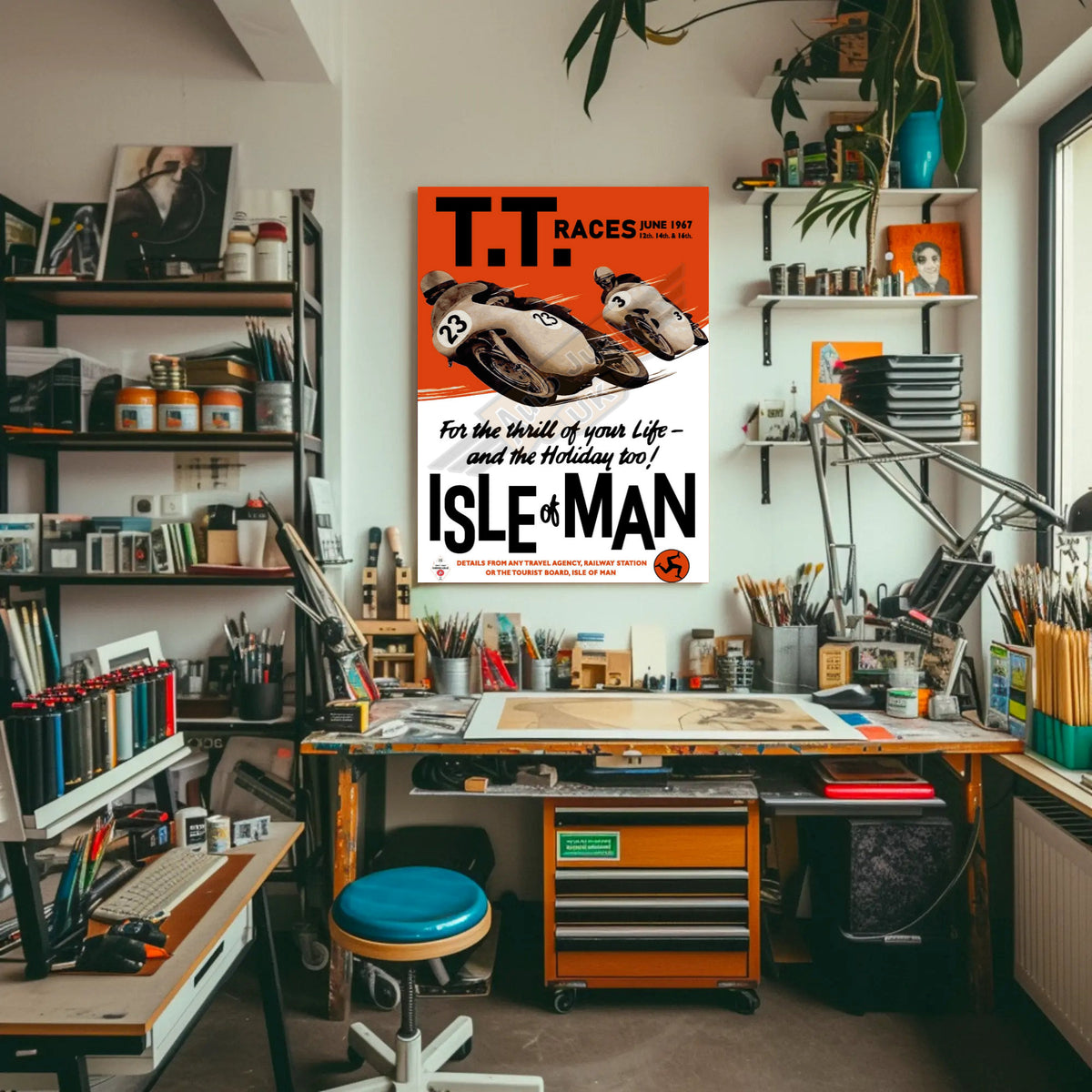 Isle of Man TT 1967 Paper Poster