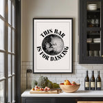 This Bar is for Dancing Paper Poster