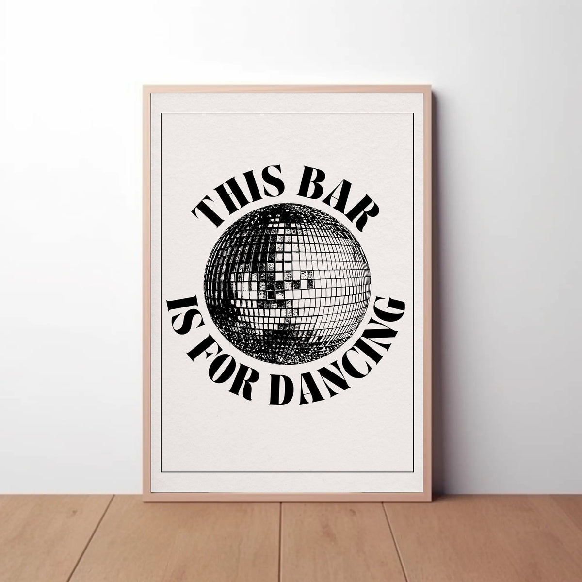 This Bar is for Dancing Paper Poster