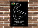 Anglesey Circuit Layout Metal Sign