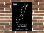 TT Circuit Assen Circuit Layout Metal Sign