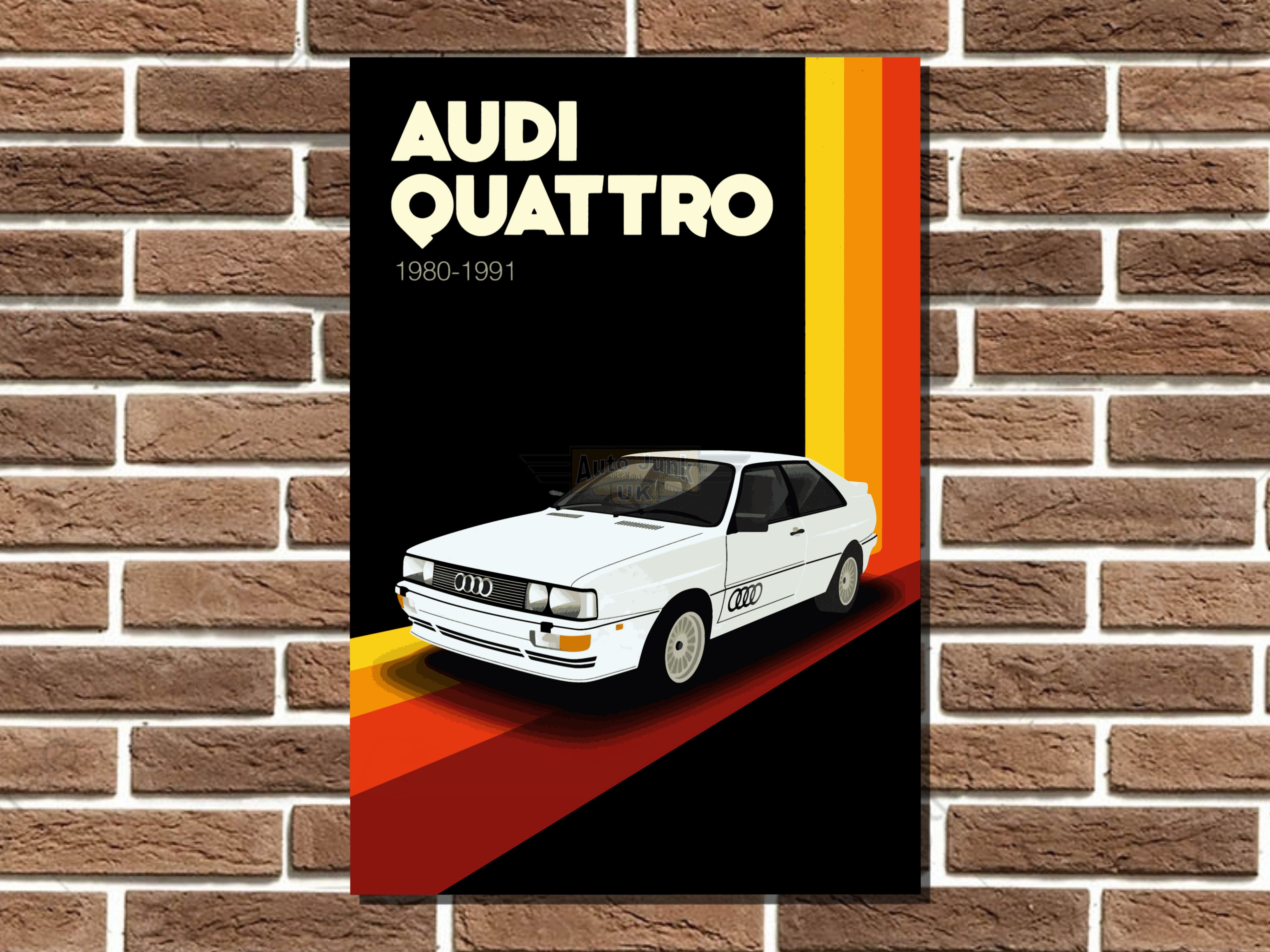 Audi Quattro Metal Sign– Auto Junk UK Ltd
